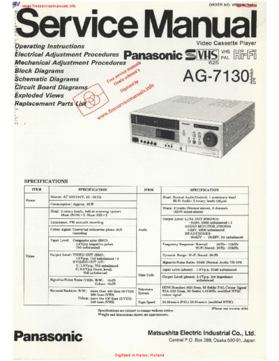 panasonic panasonic ag 7130  panasonic Video AG-7130 panasonic_ag_7130.pdf