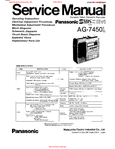 panasonic ag-7450  panasonic Video AG-7450 ag-7450.pdf
