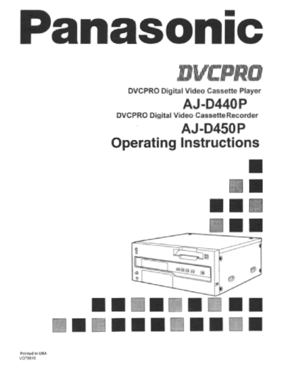 panasonic AJD450P  panasonic Video AJ-D440P AJD450P.pdf