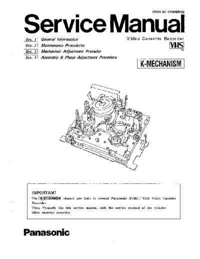 panasonic K-deck-mechanism  panasonic Video K Mechanisme K-deck-mechanism.pdf