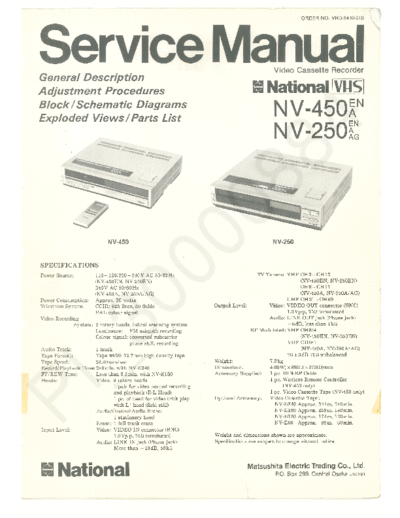 panasonic nv 250 nv 450 (1)  panasonic Video NV-450 panasonic_nv_250_nv_450 (1).pdf