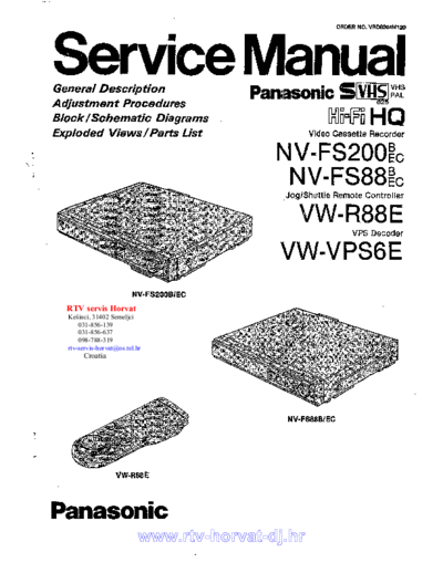 panasonic panasonic nvfs200 vcr  panasonic Video NV-FS200 panasonic_nvfs200_vcr.pdf