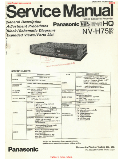 panasonic panasonic nv h75 eo ev  panasonic Video NV-H75 panasonic_nv_h75_eo_ev.pdf