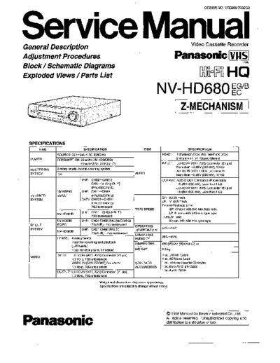 panasonic nv-hd680b  panasonic Video NV-HD680 nv-hd680b.pdf