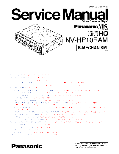 panasonic NV-HP10RAM  panasonic Video NV-HP10 NV-HP10RAM.pdf