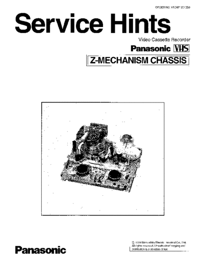 panasonic Z Mech servive hints  panasonic Video Z Mechanisme Panasonic Z_Mech servive hints.zip