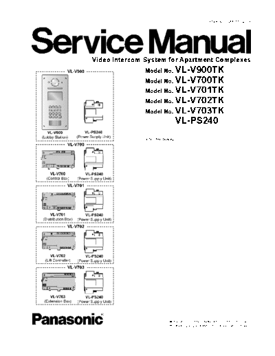 panasonic v900 700 701 702 703tk 9020 161122  panasonic Video Intercom System VL-V700 v900_700_701_702_703tk_9020_161122.pdf