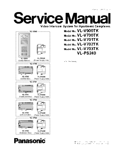 panasonic v900 700 701 702 703tk 9020 161122  panasonic Video Intercom System VL-V900 v900_700_701_702_703tk_9020_161122.pdf