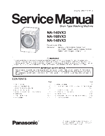 panasonic NA-140VX3 NA-168VX3 NA-148VX3 Washing Machine sm  panasonic Wash Masch NA-140VX3 NA-168VX3 NA-148VX3 Panasonic_NA-140VX3_NA-168VX3_NA-148VX3_Washing_Machine_sm.pdf