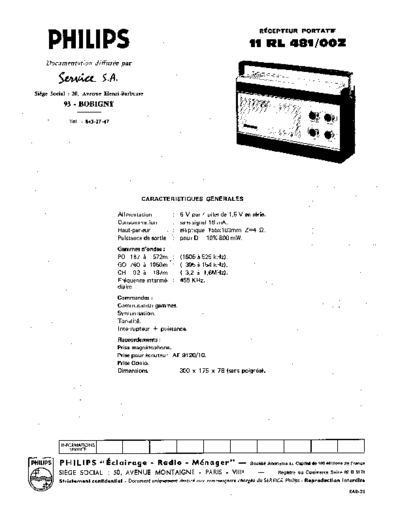 Philips 11 rl 481  Philips Audio 11RL481 11 rl 481.pdf