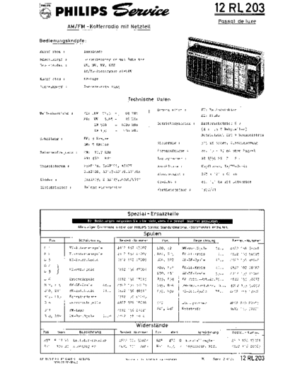 Philips passat de luxe 12rl203 sm  Philips Audio 12RL203 philips_passat_de_luxe_12rl203_sm.pdf