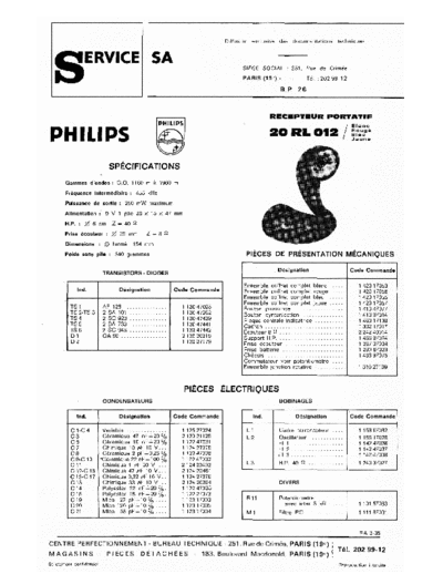 Philips 20 rl 012  Philips Audio 20RL012 20 rl 012.pdf