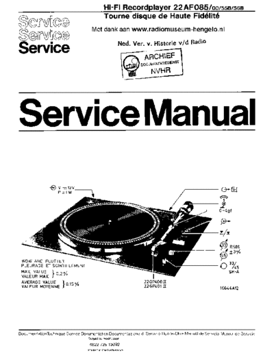 Philips 22AF085  Philips Audio 22AF085 Philips_22AF085.pdf