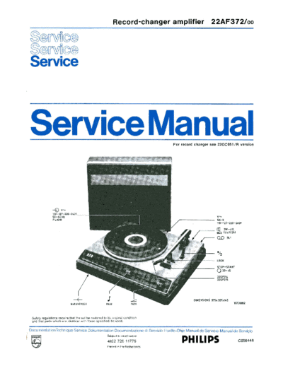 Philips Philips-22-AF-372-Service-Manual  Philips Audio 22AF372 Philips-22-AF-372-Service-Manual.pdf