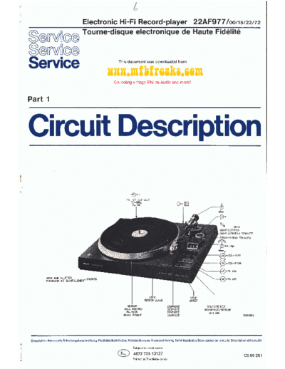 Philips Service Manual 22AF977  Philips Audio 22AF977 Service_Manual_22AF977.pdf