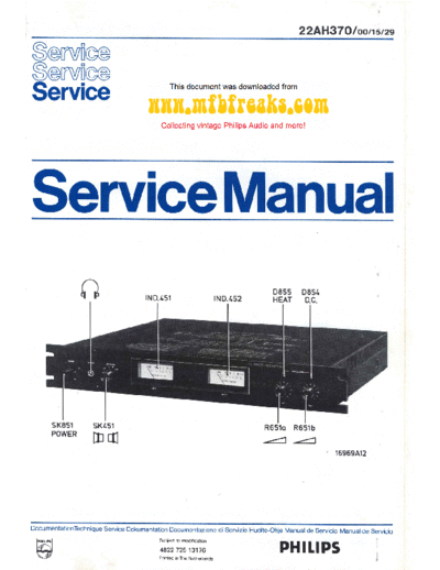 Philips Service Manual 22AH370  Philips Audio 22AH370 Service_Manual_22AH370.pdf