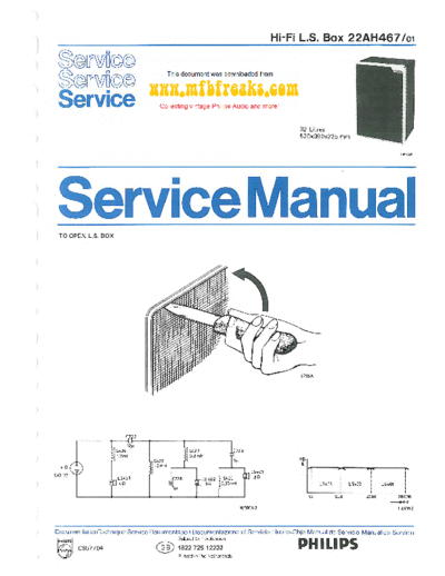 Philips Service Manual 22AH467  Philips Audio 22AH467 Service_Manual_22AH467.pdf