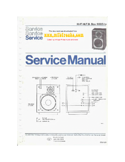 Philips Service Manual 22AH585  Philips Audio 22AH585 Service_Manual_22AH585.pdf