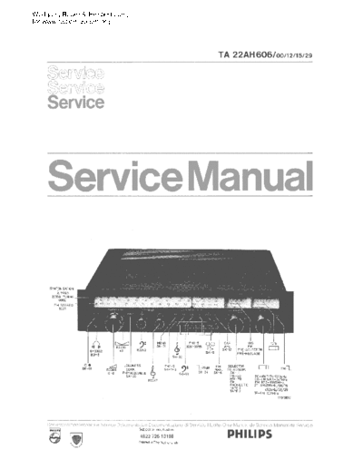 Philips philips 22ah606 sm  Philips Audio 22AH606 philips_22ah606_sm.pdf
