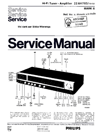 Philips 22AH783-10-32  Philips Audio 22AH783-10-32 MkII Philips_22AH783-10-32.pdf