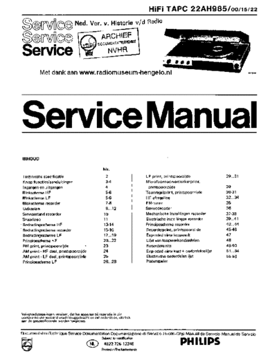 Philips 22AH985  Philips Audio 22AH985 Philips_22AH985.pdf