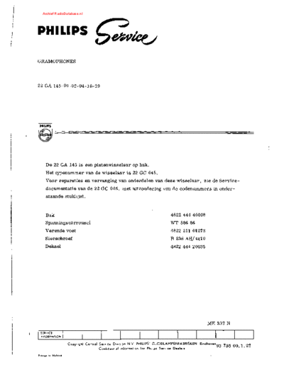 Philips 22GA145  Philips Audio 22GA145 22GA145.pdf