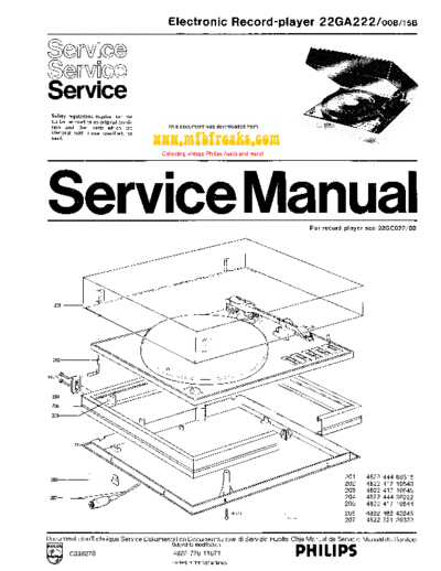 Philips Service Manual 22GA222  Philips Audio 22GA222 Service_Manual_22GA222.pdf