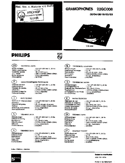 Philips Philips 22GC008  Philips Audio 22GC008 Philips_22GC008.pdf