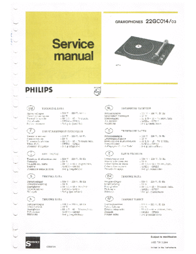 Philips 22GC014  Philips Audio 22GC014 Philips 22GC014.pdf
