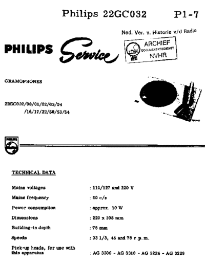 Philips 22GC032  Philips Audio 22GC032 Philips_22GC032.pdf