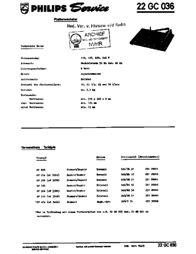 Philips 22GC036  Philips Audio 22GC036 Philips_22GC036.pdf