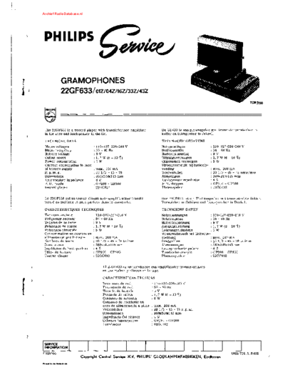 Philips 22GF633  Philips Audio 22GF533 22GF633.pdf