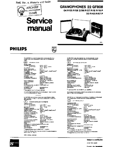 Philips Philips 22GF808  Philips Audio 22GF808 Philips_22GF808.pdf