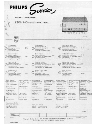 Philips 22gh943  Philips Audio 22GH943 22gh943.pdf