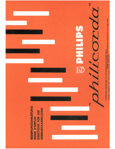 Philips Philicorda GM751 User manual  Philips Audio 22GM751 Philicorda_GM751_User_manual.pdf