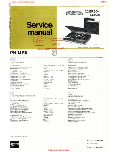 Philips 22gr804  Philips Audio 22GR804 22gr804.pdf