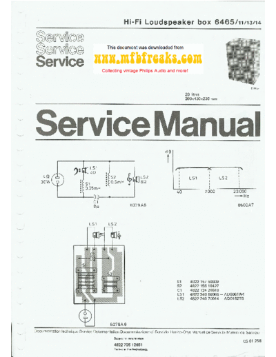 Philips Service Manual 22RH465  Philips Audio 22RH465 Service_Manual_22RH465.pdf