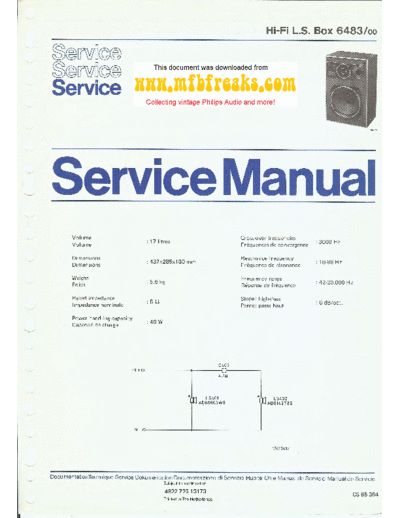 Philips Service Manual 22RH483  Philips Audio 22RH483 Service_Manual_22RH483.pdf