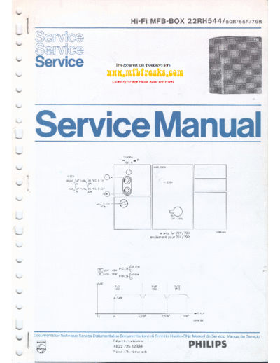 Philips Service Manual 22RH544 50R 65R 79R  Philips Audio 22RH544 Service_Manual_22RH544_50R_65R_79R.pdf