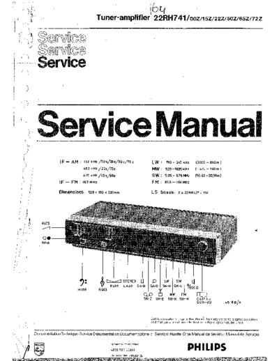 Philips 22RH741 SM 4724820533  Philips Audio 22RH741 22RH741_SM_4724820533.pdf