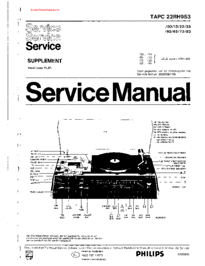 Philips 22RH953  Philips Audio 22RH953 22RH953.pdf