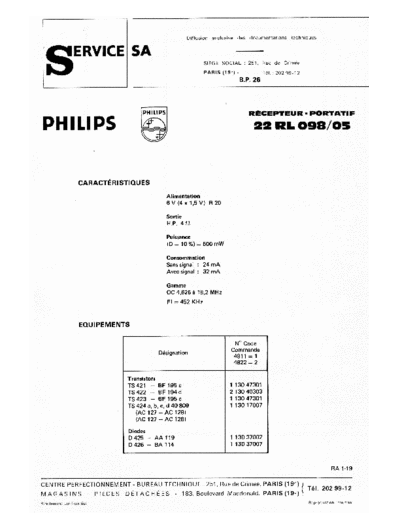 Philips 22 rl 098  Philips Audio 22RL098 22 rl 098.pdf