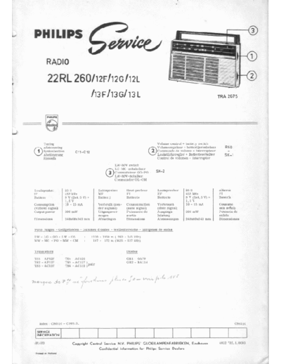 Philips Philips 22RL260  Philips Audio 22RL260 Philips 22RL260.pdf