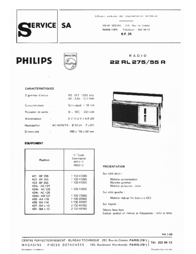 Philips 22 rl 275  Philips Audio 22RL275 22 rl 275.pdf
