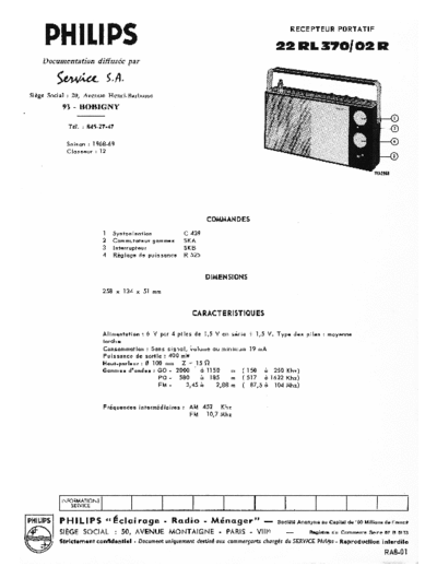 Philips 22 rl 370  Philips Audio 22RL370 22 rl 370.pdf