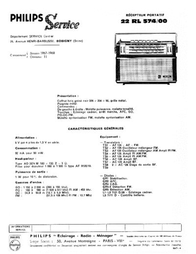 Philips 22 rl 574  Philips Audio 22RL574 22 rl 574.pdf