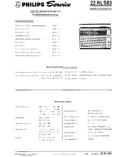 Philips 22rl583 dorette-automatik 4s sm  Philips Audio 22RL583 philips_22rl583_dorette-automatik_4s_sm.pdf