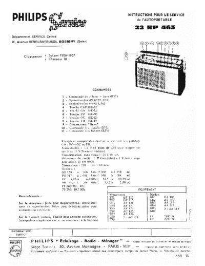 Philips 22 rp 463  Philips Audio 22RP463 22 rp 463.pdf