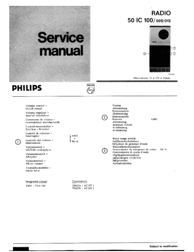 Philips 50 ic 100  Philips Audio 50IC100 50 ic 100.pdf