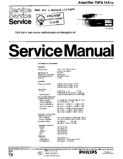 Philips philips 70fa144-00 2x40w amplifier sm  Philips Audio 70FA144 philips_70fa144-00_2x40w_amplifier_sm.pdf